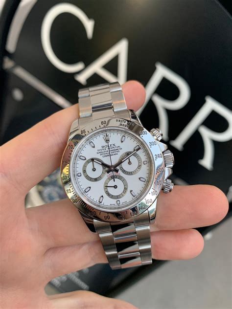 rolex cosmograph daytona stainless steel white face|rolex daytona cosmograph price.